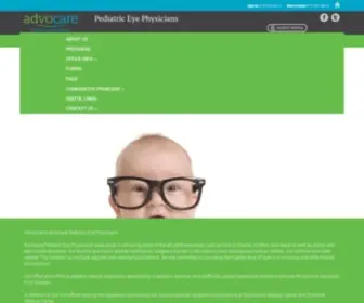 Advocarepedeyedocs.com(Advocare Pediatric Eye Physicians) Screenshot