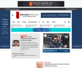 Advocatedaily.com(Legal News) Screenshot