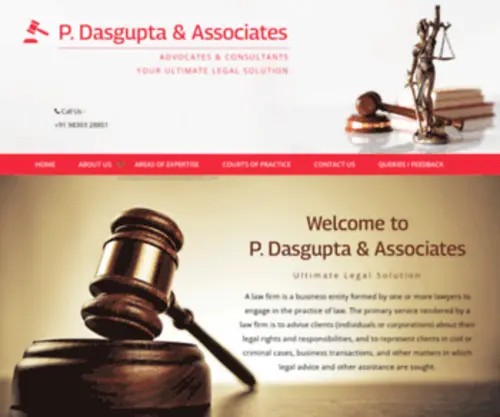 Advocatekolkata.net(Dasgupta & Associates) Screenshot