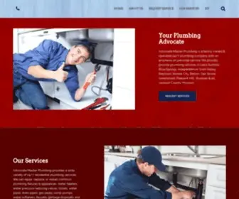 Advocatemasterplumbing.com(Advocate Master Plumbing) Screenshot