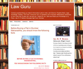 Advocaterathod.com(Law Guru) Screenshot