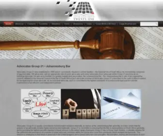 Advocatesgroup21.co.za(Cohesive and Professional body of advocates) Screenshot