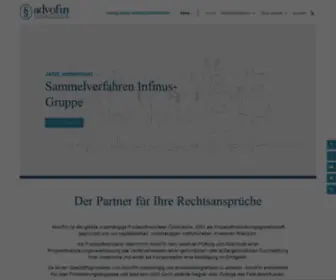 Advofin.at(AdvoFin Prozessfinanzierung) Screenshot