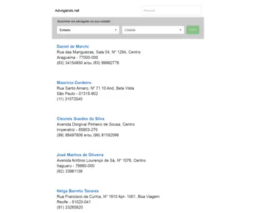 Advogando.net(Advogando) Screenshot