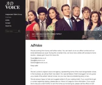 Advoice.co.uk(Best Vocal Talent in the UK) Screenshot