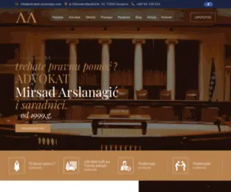 Advokat-Arslanagic.com(Advokat Mirsad Arslanagić) Screenshot