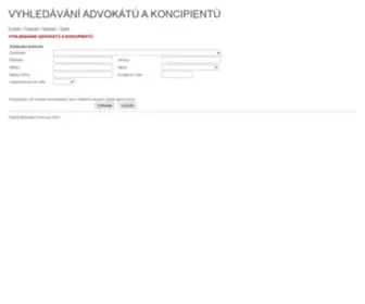 Advokatikomora.cz(ČAK) Screenshot