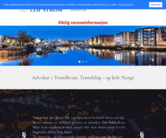 Advokatleifstrom.no(Advokat Trondheim) Screenshot