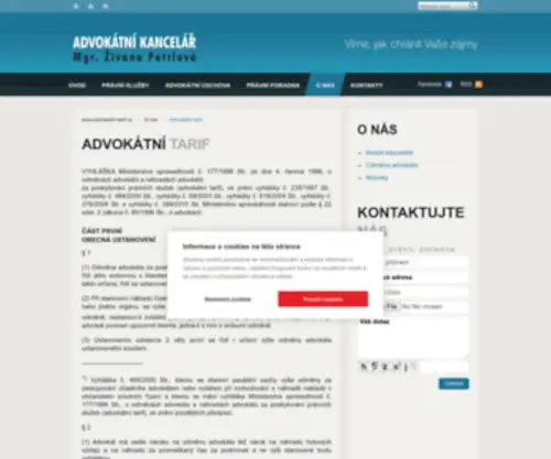 Advokatni-Tarif.cz(Advokátní tarif) Screenshot