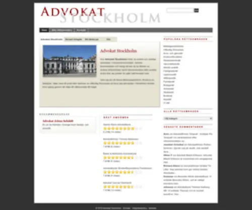 Advokatstockholm.com(Advokat Stockholm) Screenshot