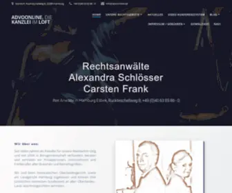 Advoonline.de(Die Kanzlei im Loft) Screenshot