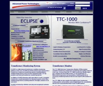 AdvPowertech.com(Advanced Power Technologies Transformer Monitoring System) Screenshot