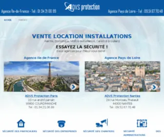 ADVS-Protection.fr(Alarme maison sans fil Vidéo surveillance Domotique Générateur fumée) Screenshot