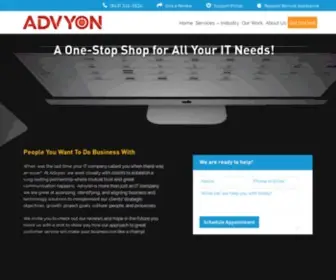 Advyon.com(Managed IT Services) Screenshot