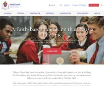 Adwcatholicschools.org(A Faith) Screenshot