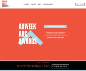 Adweekarcawards.com(Adweek Arc Awards 2019) Screenshot