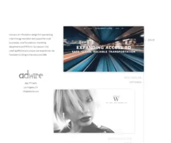 Adwire.com(Creating effective and unique user experiences) Screenshot