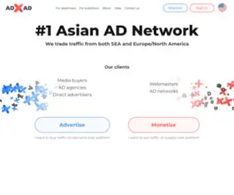 Adxad.com(The Best Advertising Network for Asian Traffic) Screenshot