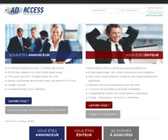 Adxcore.com(Boostez vos revenus publicitaires) Screenshot