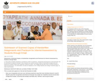 Adyapeathannadabedcollege.com(Adyapeath Annada B.Ed College) Screenshot