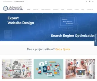 Adyasoft.com(Website Development Company In Bangalore) Screenshot
