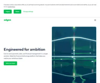 Adyen.com(Engineered for ambition) Screenshot