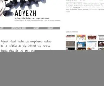 Adyezh.fr(Création de site internet sur mesure avec le langage php/MySQL) Screenshot