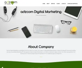 Adzcom.com(Adzcom-Leading Digital Marketing, SEO, Social Media Company in Kuwait) Screenshot