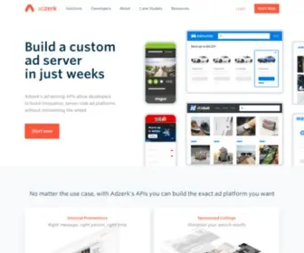 Adzerk.com(Build an Ad Server in Weeks) Screenshot