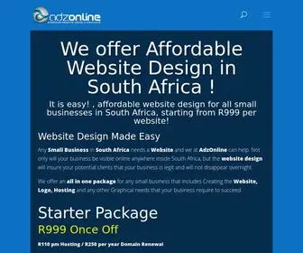 Adzonline.co.za(AdzOnline Website Design South Africa) Screenshot