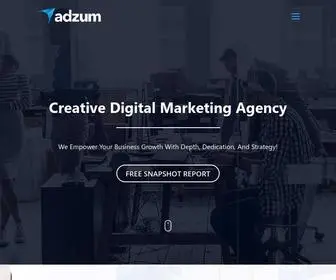 Adzum.com(Best Digital Marketing Services Company & Provider) Screenshot