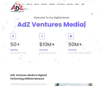 Adzventuresmedia.com(AdZ Ventures Media) Screenshot