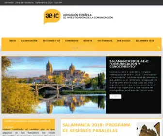 AE-IC.org(Asociación Española de Investigación de la Comunicación (AE) Screenshot