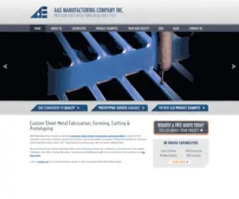 AE-MFG.com(ISO-9001:2008 Custom Sheet Metal Fabricators Manufacturers Supplier) Screenshot