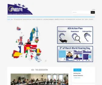 Aea-Audio.org(EUROPEAN ASSOCIATION OF HEARING AID PROFESSIONALS) Screenshot