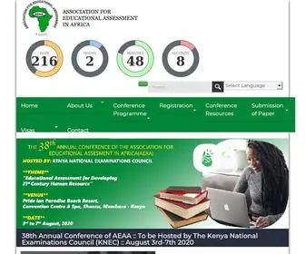 Aeaafrica.org(Association For Educational Assessment In Africa) Screenshot