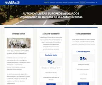 Aeaclub.org(Automovilistas Europeos Asociados (AEA)) Screenshot