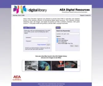 Aeadigitallibrary.org(AEA Digital Library) Screenshot