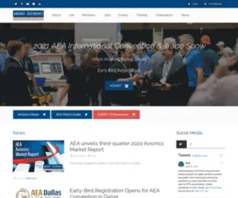 Aea.net(The Aircraft Electronics Association) Screenshot