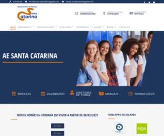 Aearc.pt(Ae santa catarina ementas calendário biblioteca manuais formulários clubes) Screenshot