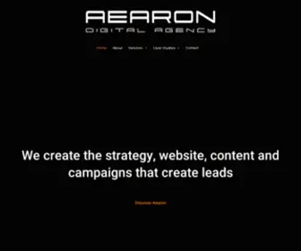 Aearon.com(Aearon Digital Agency) Screenshot