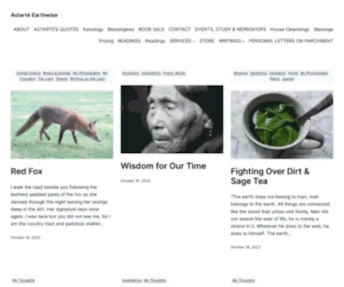 Aearthwise.com(Astarté Earthwise) Screenshot