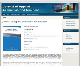 Aebjournal.org(Journal of Applied Economics and Business (JAEB)) Screenshot