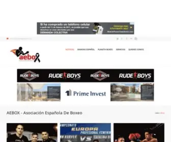 Aebox.org(Asociación española de boxeo) Screenshot