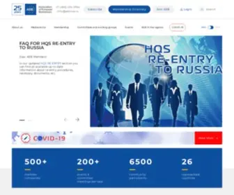 Aebrus.ru(The Association of European Businesses) Screenshot