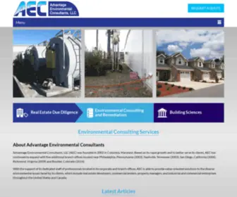 Aec-ENV.com(Environmental Consulting Services for Real Estate) Screenshot