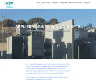 Aec-US.com(Electrical Engineering and Testing Services for the Electrical Industry) Screenshot
