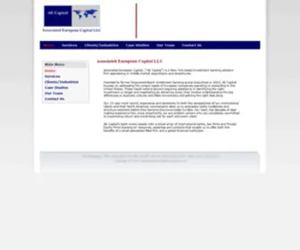 Aecapital.com(Associated European Capital LLC) Screenshot