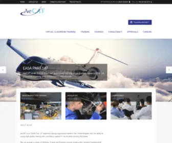 Aecat.co.uk(EASA Part 147 approved training organisation) Screenshot