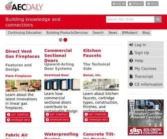 AeCDaily.com(AEC Daily) Screenshot